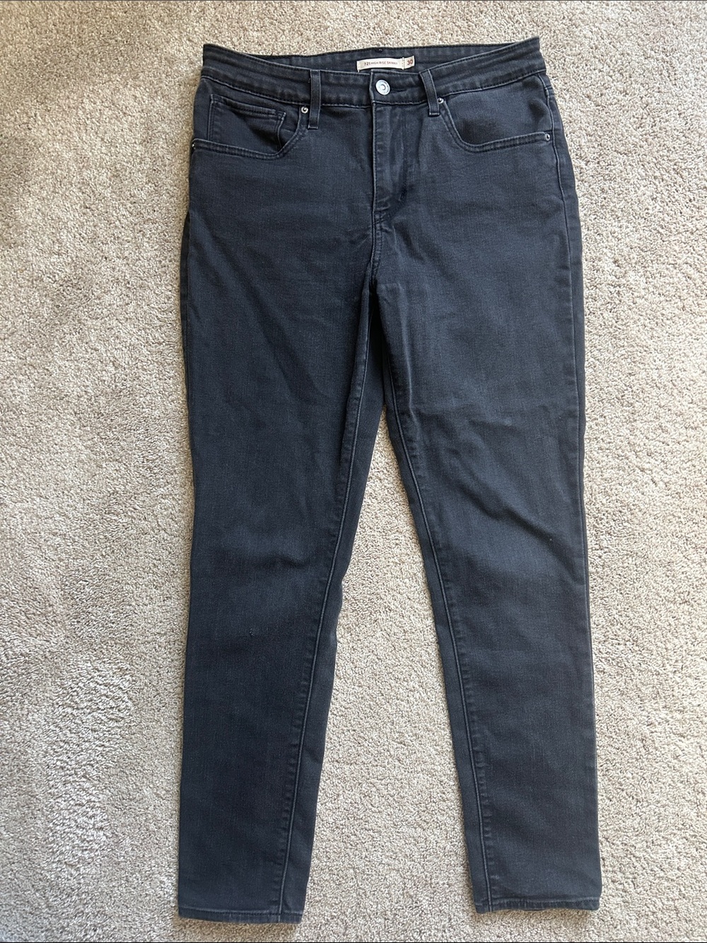 Levi's Women's 721 High rise Black Skinny Jeans